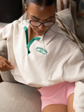 Gymshark Cosy Campus Polo Sweatshirt — Bros Chalk Marl — 4