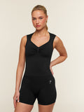 Gymshark Everyday Seamless Ruche Front Tank — Black — 1