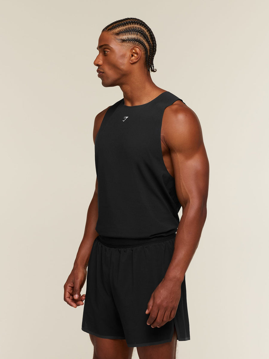 Gymshark Hybrid Race Tank — Black — 3