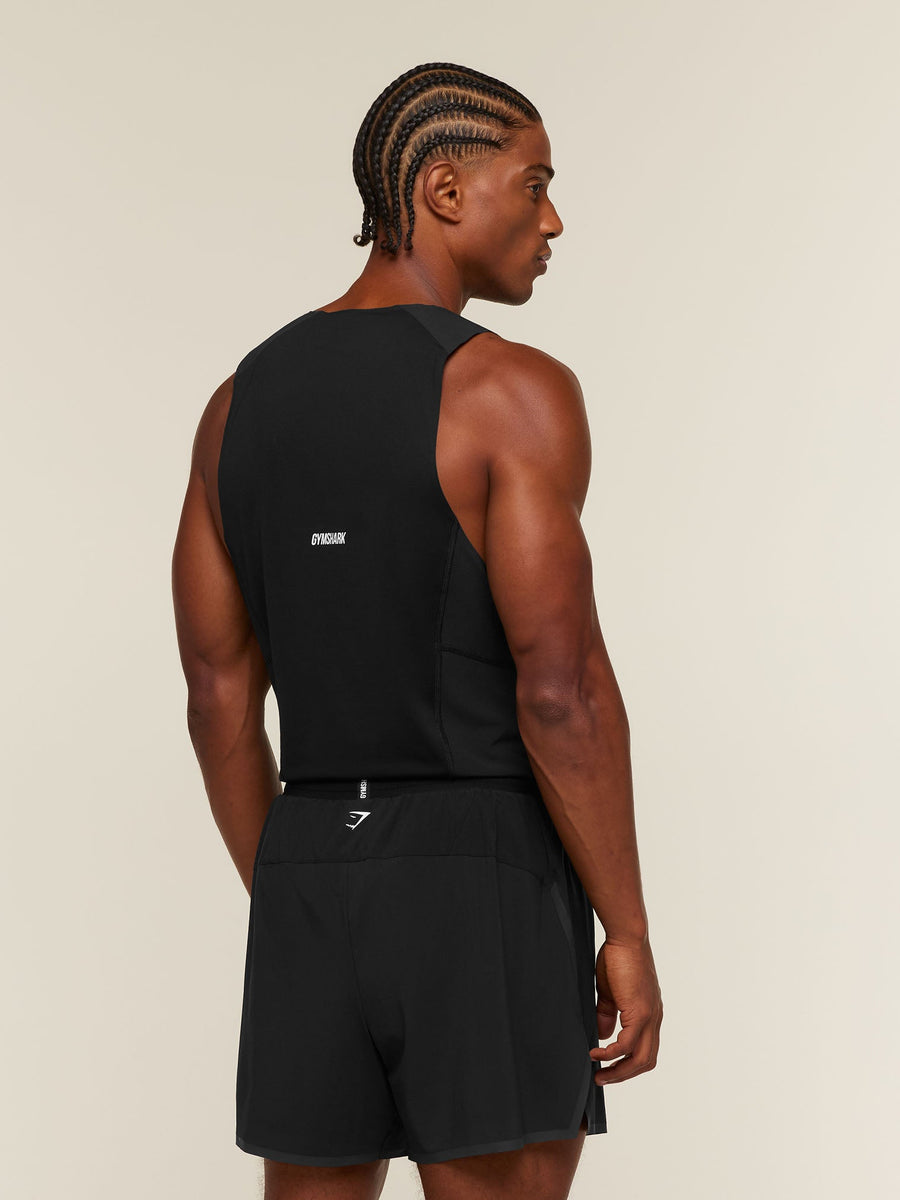 Gymshark Hybrid Race Tank — Black — 2