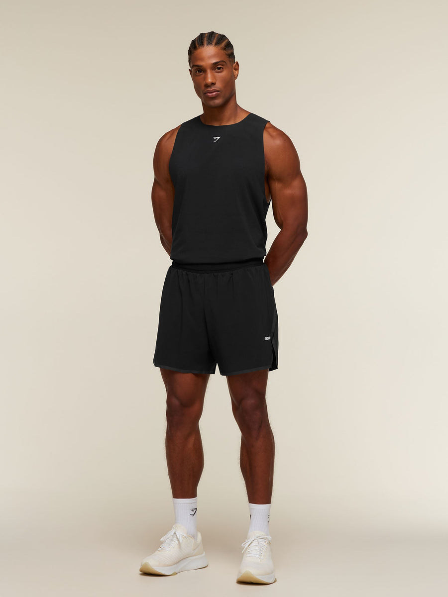 Gymshark Hybrid Race Tank — Black — 4