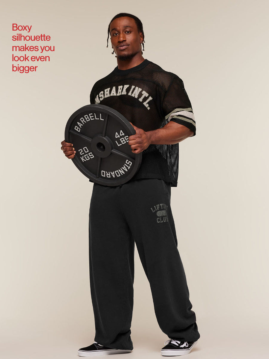 Gymshark Collective Mesh Contrast Jersey — Black — 3
