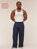 Gymshark Collegiate Tech Tank — Soft White — 3