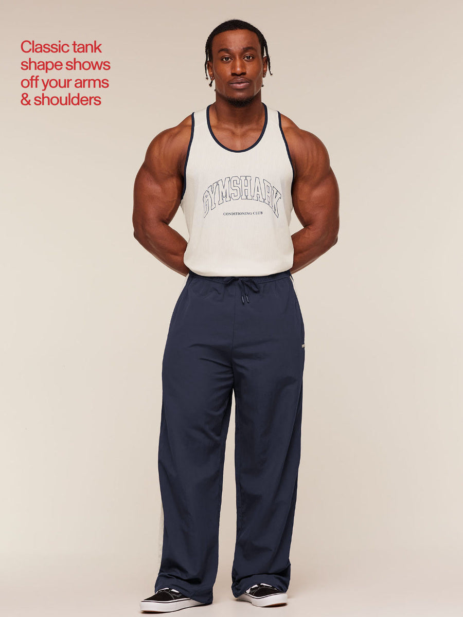 Gymshark Collegiate Tech Tank — Soft White — 3