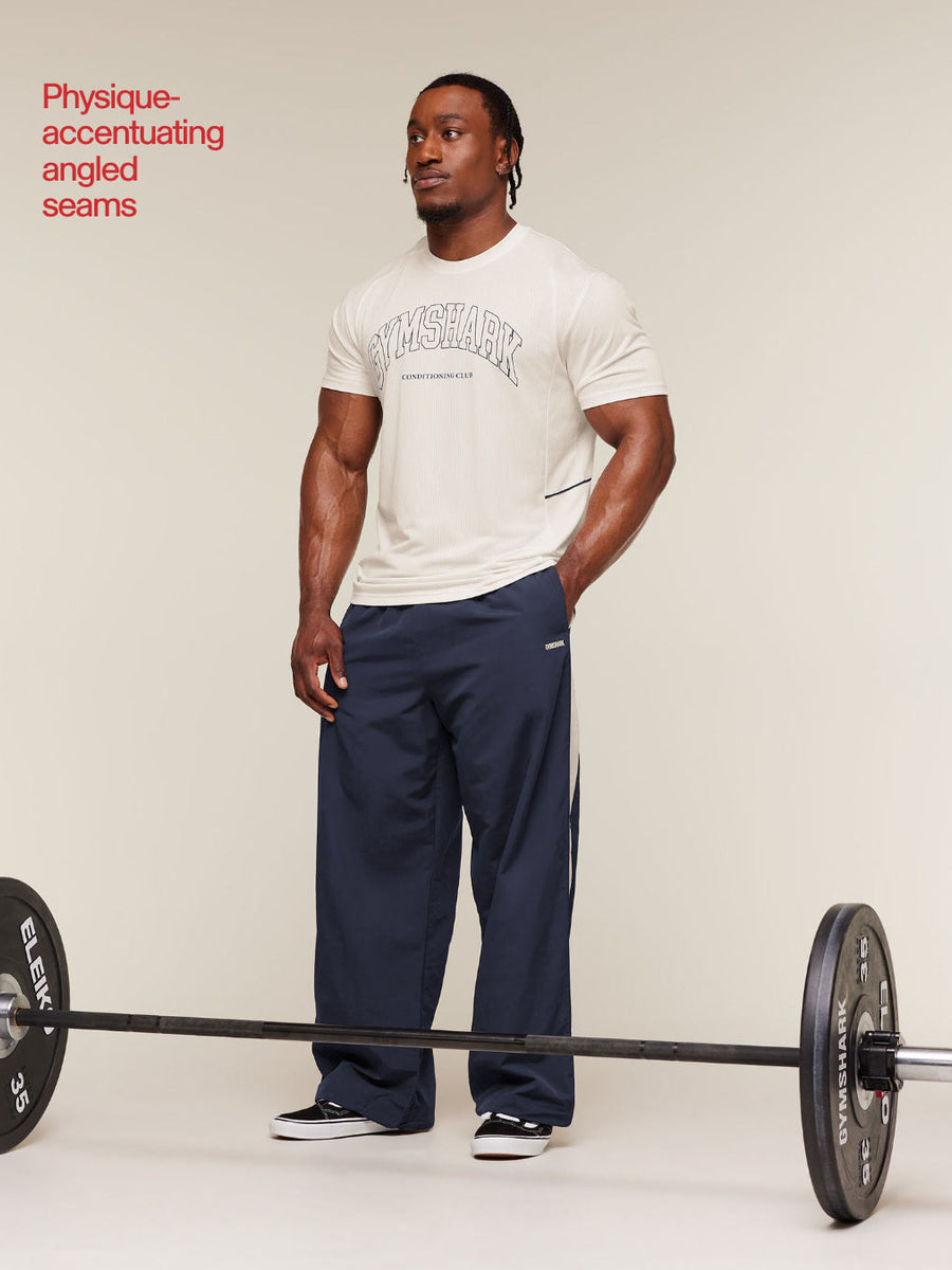 Gymshark Collegiate Tech T-Shirt — Soft White — 3