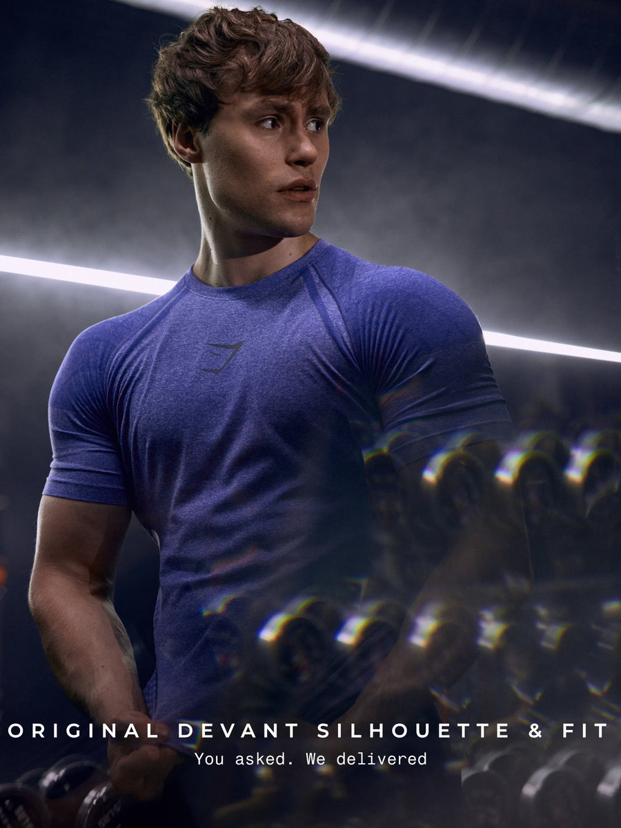 Gymshark Devant Seamless T-Shirt — Amethyst — 3