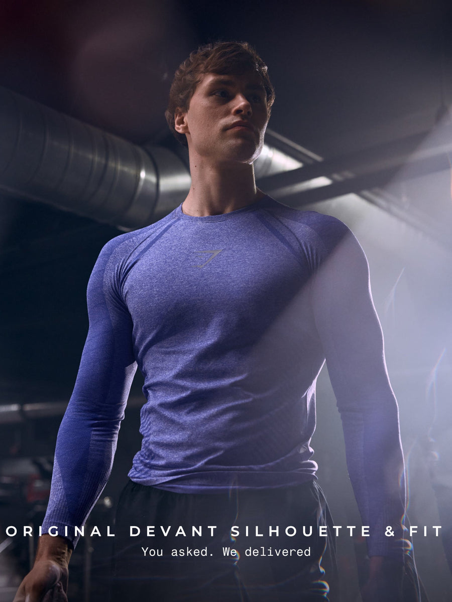 Gymshark Devant Seamless Long Sleeve T-Shirt — Amethyst — 3