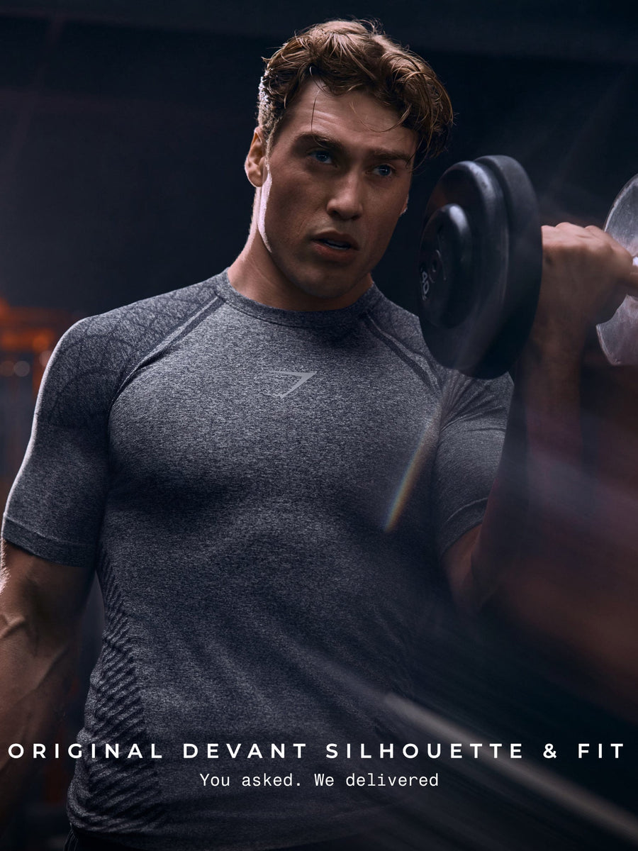 Gymshark Devant Seamless T-Shirt — Heavy Blue — 3