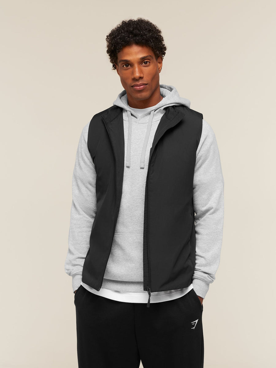 Gymshark Lightweight Gilet — Black — 1