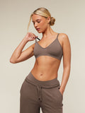 Gymshark FeatherForm™ V-Neck Bralette — Soft Brown — 4