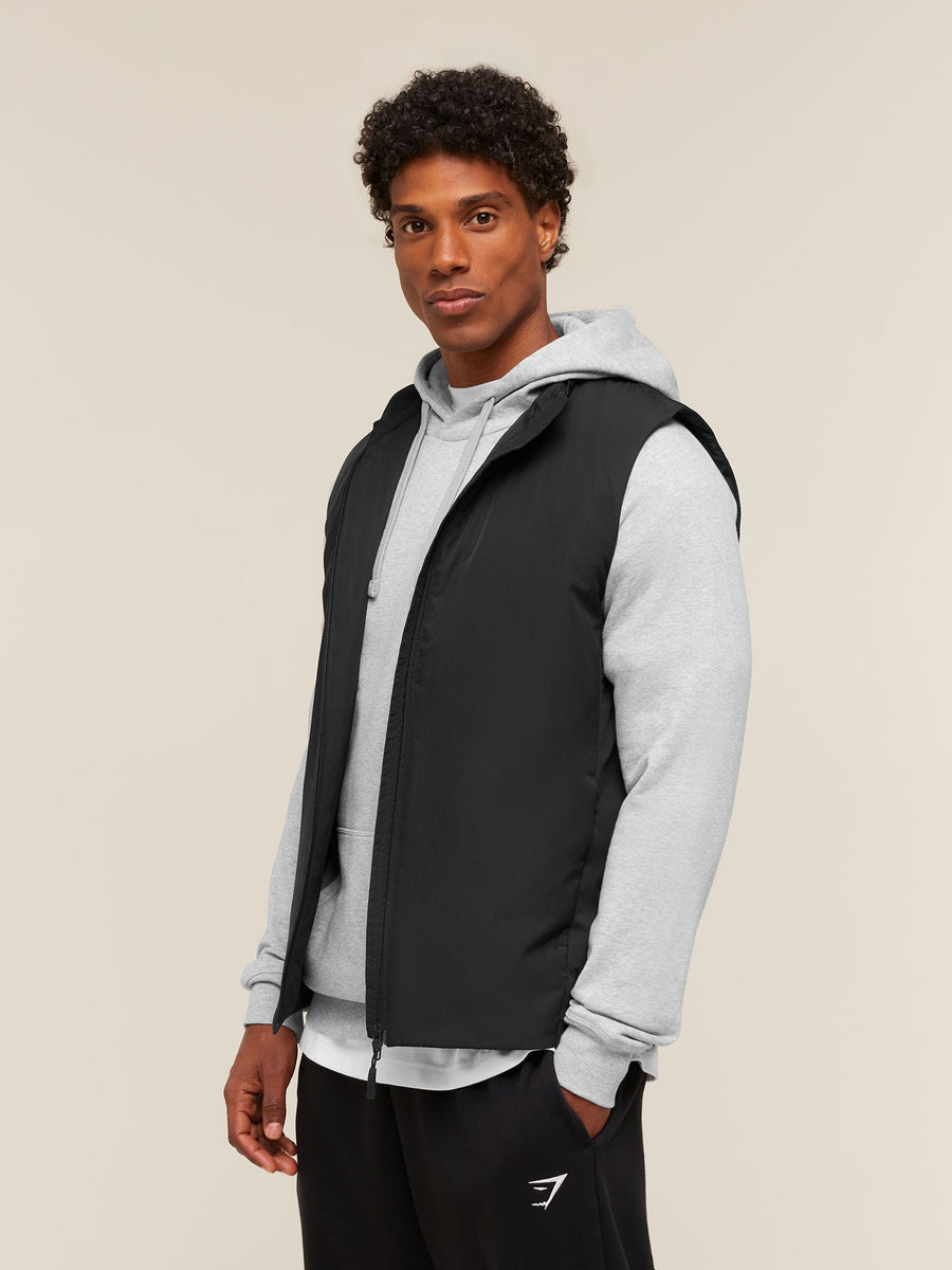 Gymshark Lightweight Gilet — Black — 3