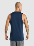 Gymshark Arrival Tank — Navy — 2