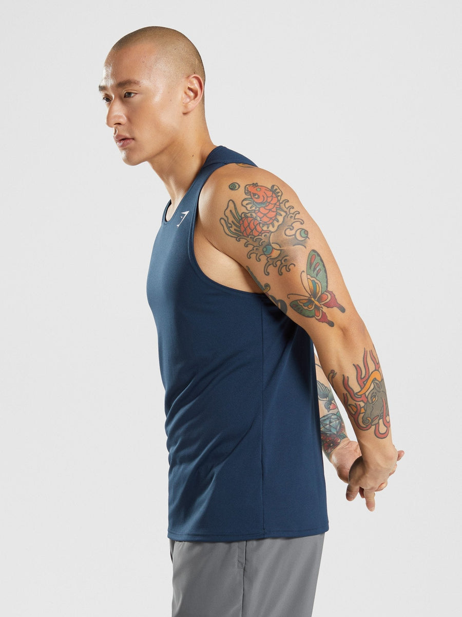Gymshark Arrival Tank — Navy — 3