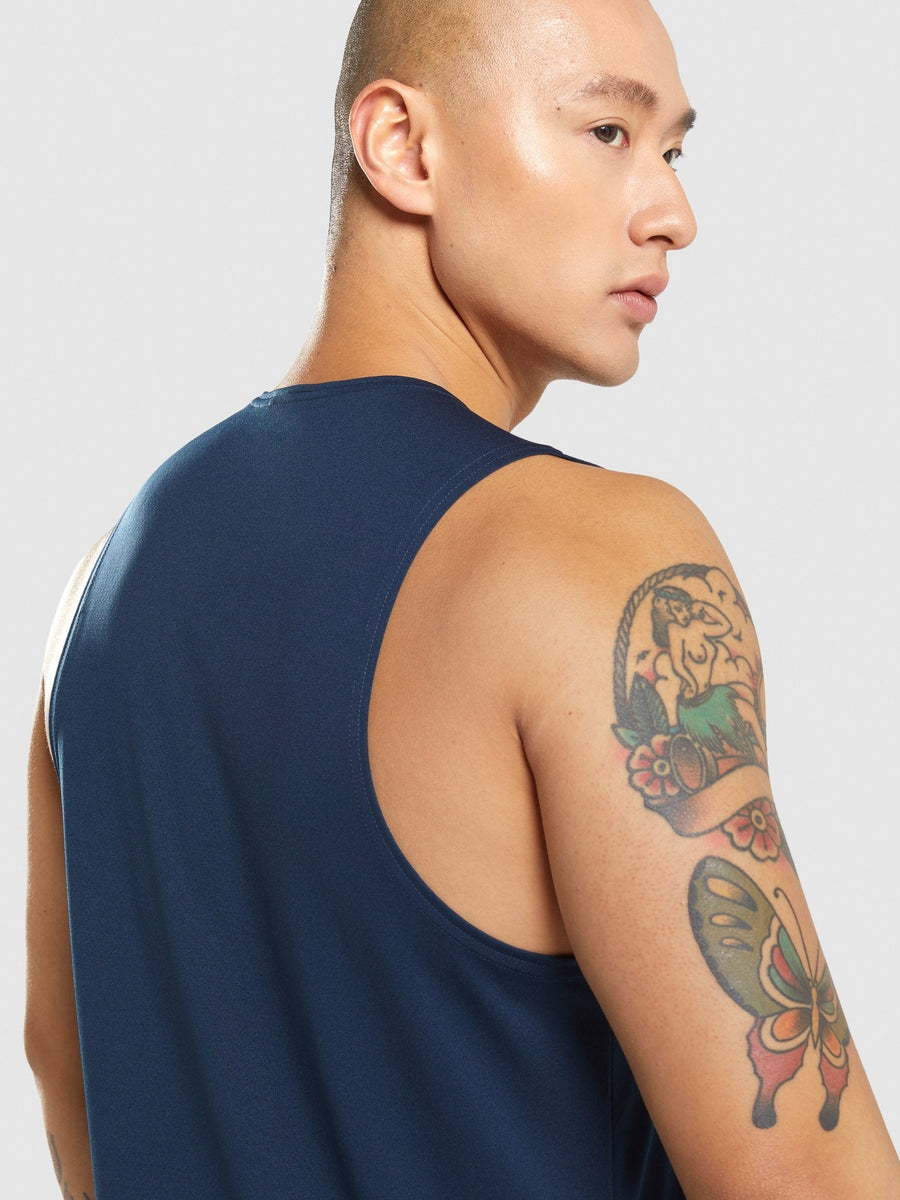 Gymshark Arrival Tank — Navy — 5