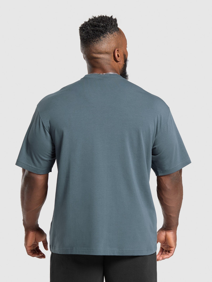 Gymshark Essential Short Sleeve T-Shirt — Titanium Blue — 2