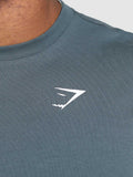 Gymshark Essential Short Sleeve T-Shirt — Titanium Blue — 6