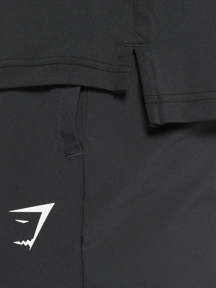 Gymshark Performance Polo Shirt — Black — 6