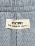 Gymshark Heavyweight Ribbed Joggers — Denim Grey/Pigment Garment Dye + Wash — 6