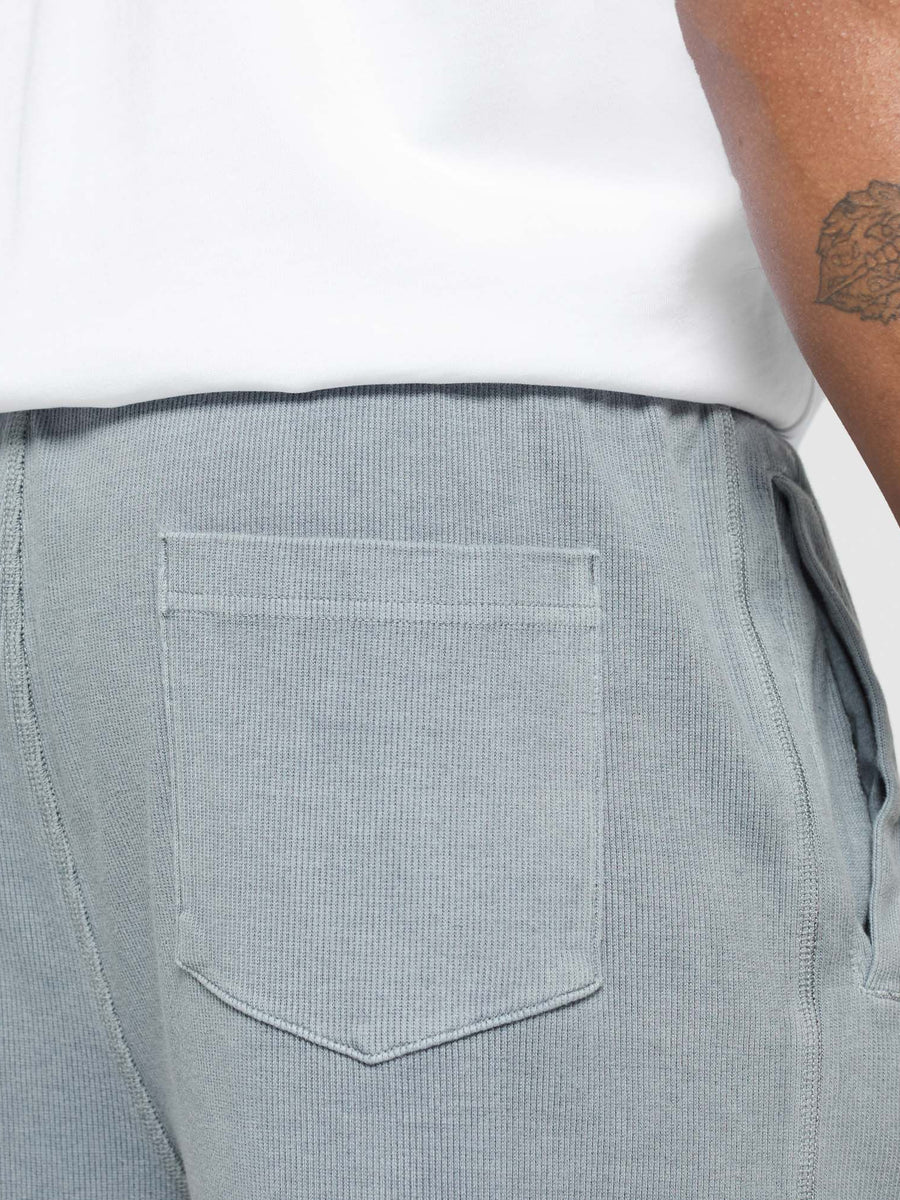 Gymshark Heavyweight Ribbed Joggers — Denim Grey/Pigment Garment Dye + Wash — 7