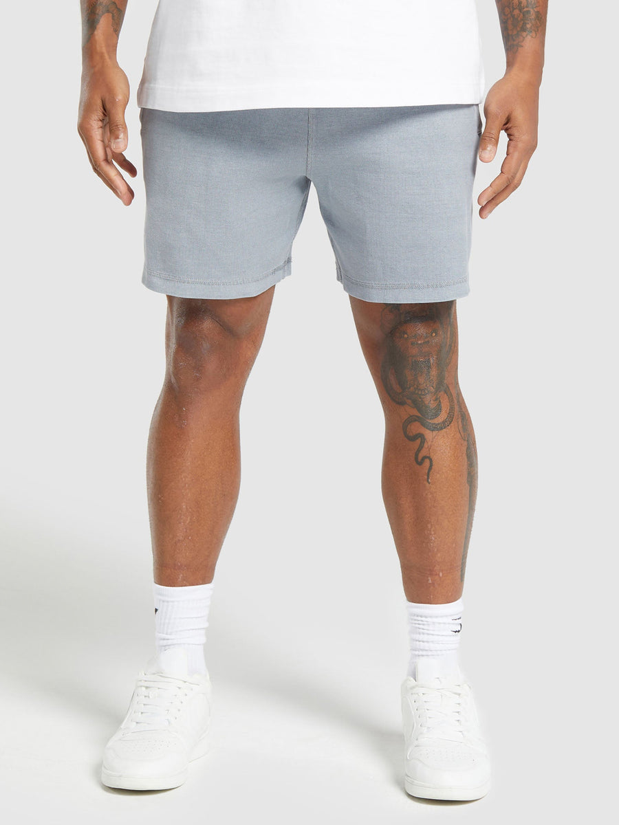 Gymshark Heavyweight Ribbed Joggers — Denim Grey/Pigment Garment Dye + Wash — 1