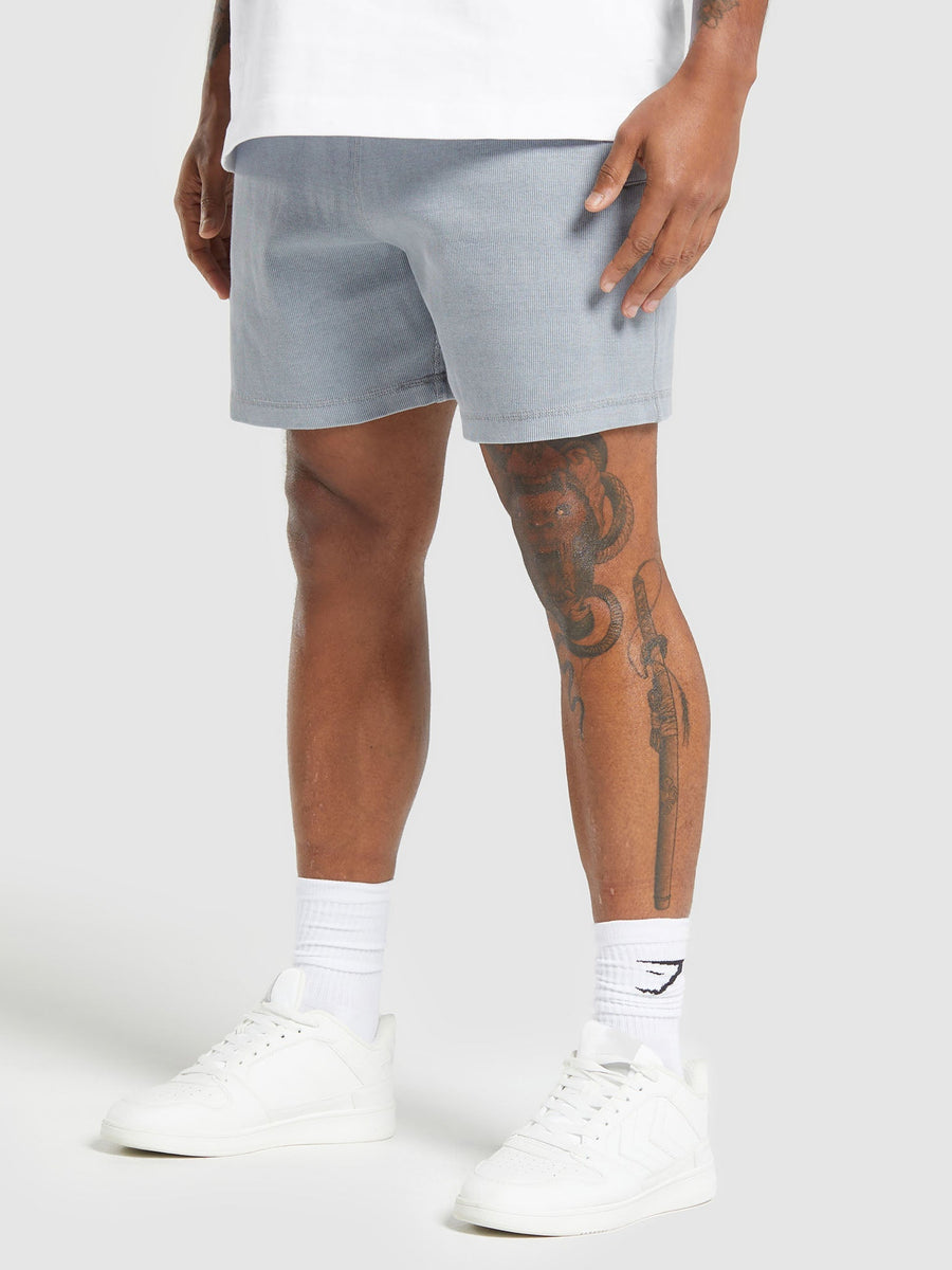 Gymshark Heavyweight Ribbed Joggers — Denim Grey/Pigment Garment Dye + Wash — 2