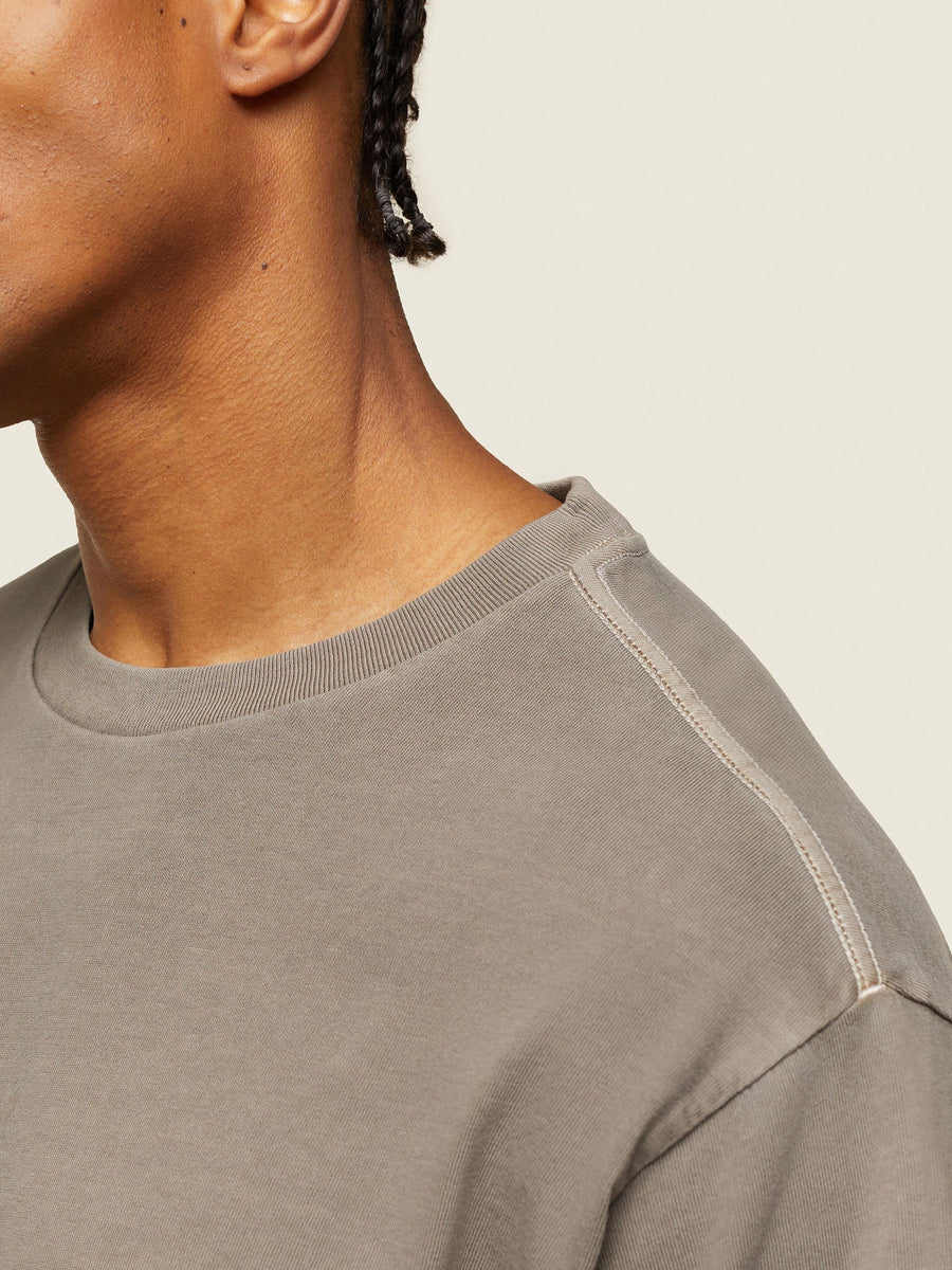 Gymshark Lifestyle Relaxed T-Shirt — Linen Brown — 5