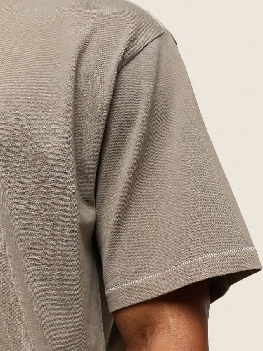 Gymshark Lifestyle Relaxed T-Shirt — Linen Brown — 6