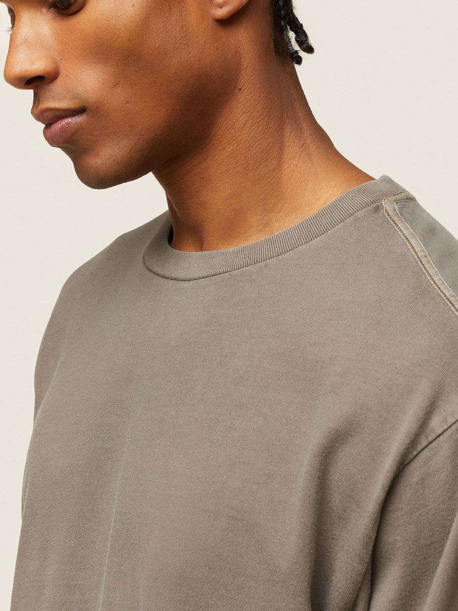 Gymshark Lifestyle Relaxed T-Shirt — Linen Brown — 7
