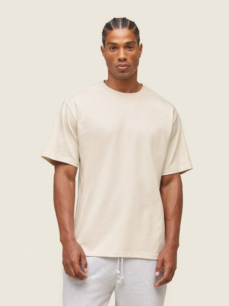 Gymshark Lifestyle Relaxed T-Shirt — Oat White — 1