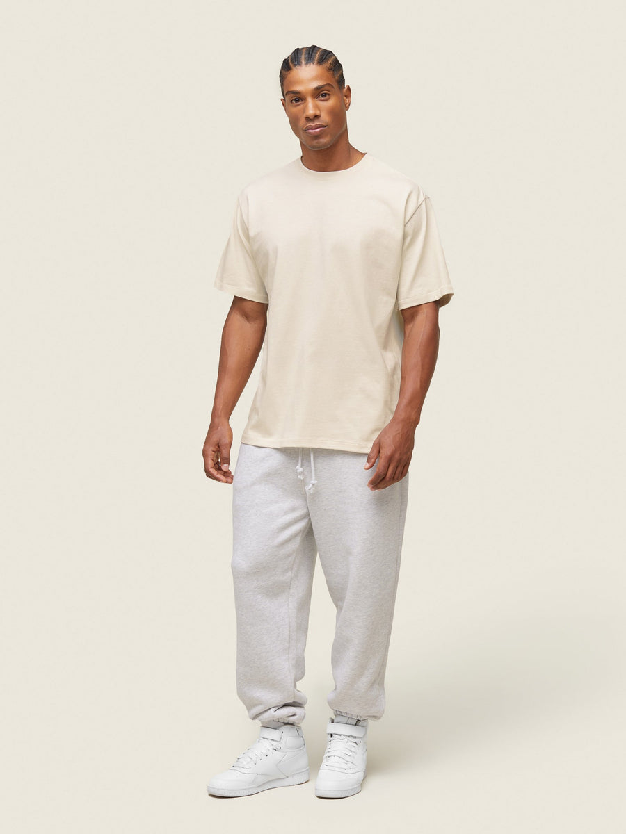 Gymshark Lifestyle Relaxed T-Shirt — Oat White — 4
