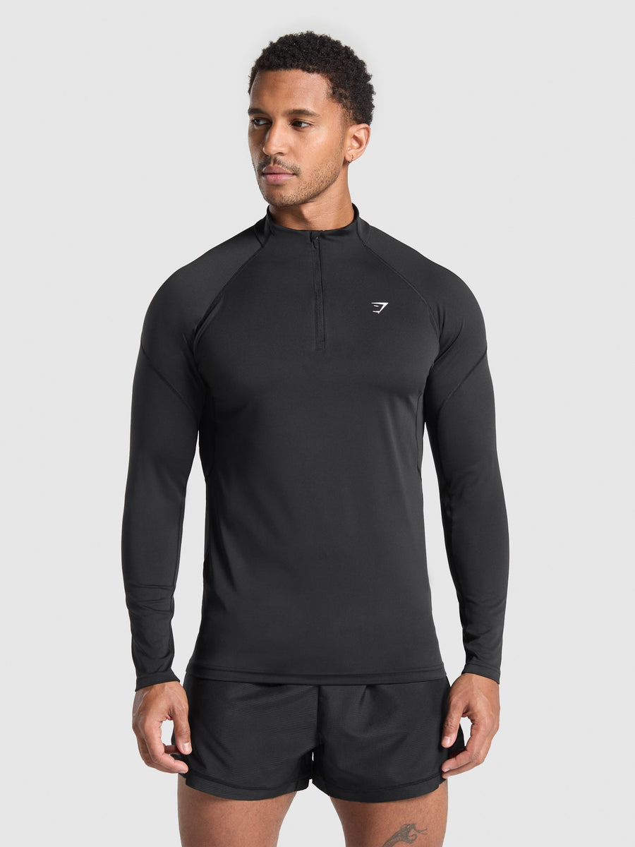 Gymshark Performance 1/4 Zip — Black — 1