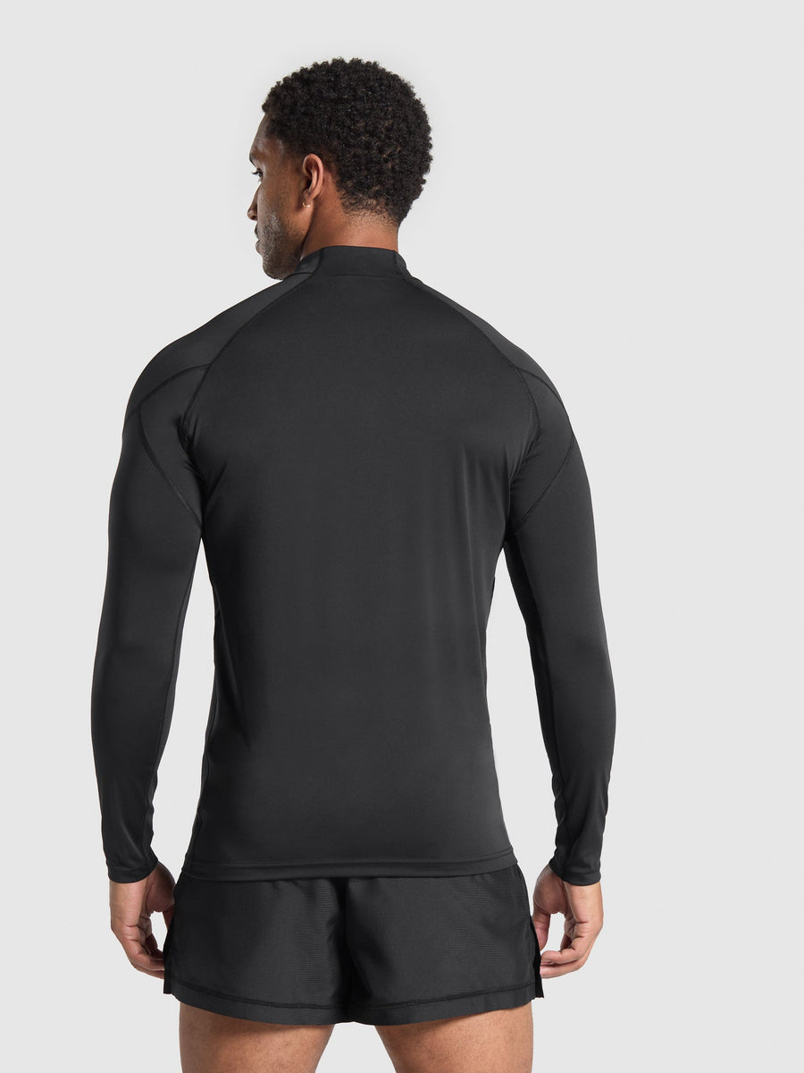 Gymshark Performance 1/4 Zip — Black — 2