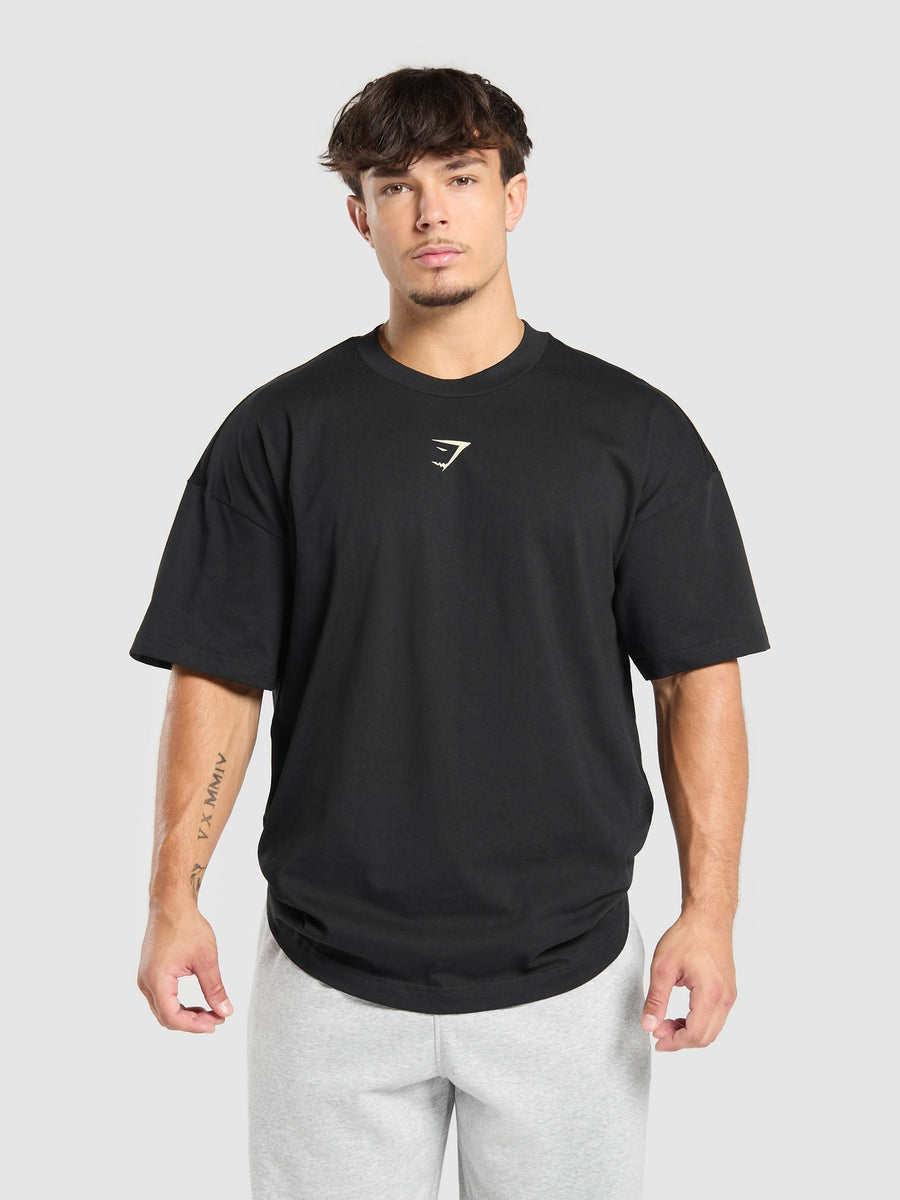 Gymshark Movin' Metal Graphic T-Shirt — Black — 2