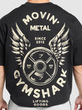 Gymshark Movin' Metal Graphic T-Shirt — Black — 6