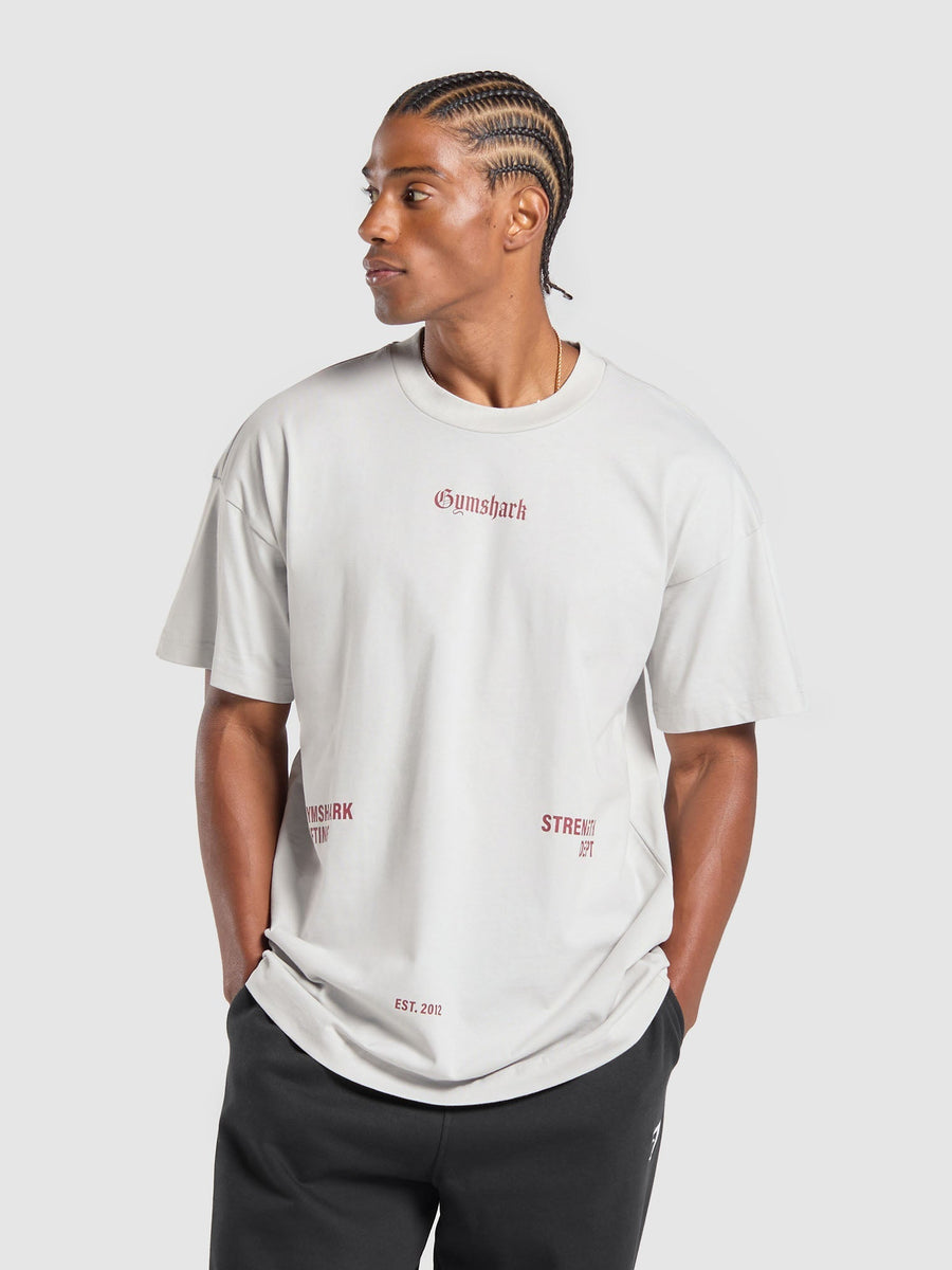 Gymshark Lifting Club Apparel Graphic T-Shirt — Metal Grey — 1