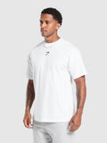 Gymshark Strength Dept Graphic T-Shirt — White — 3