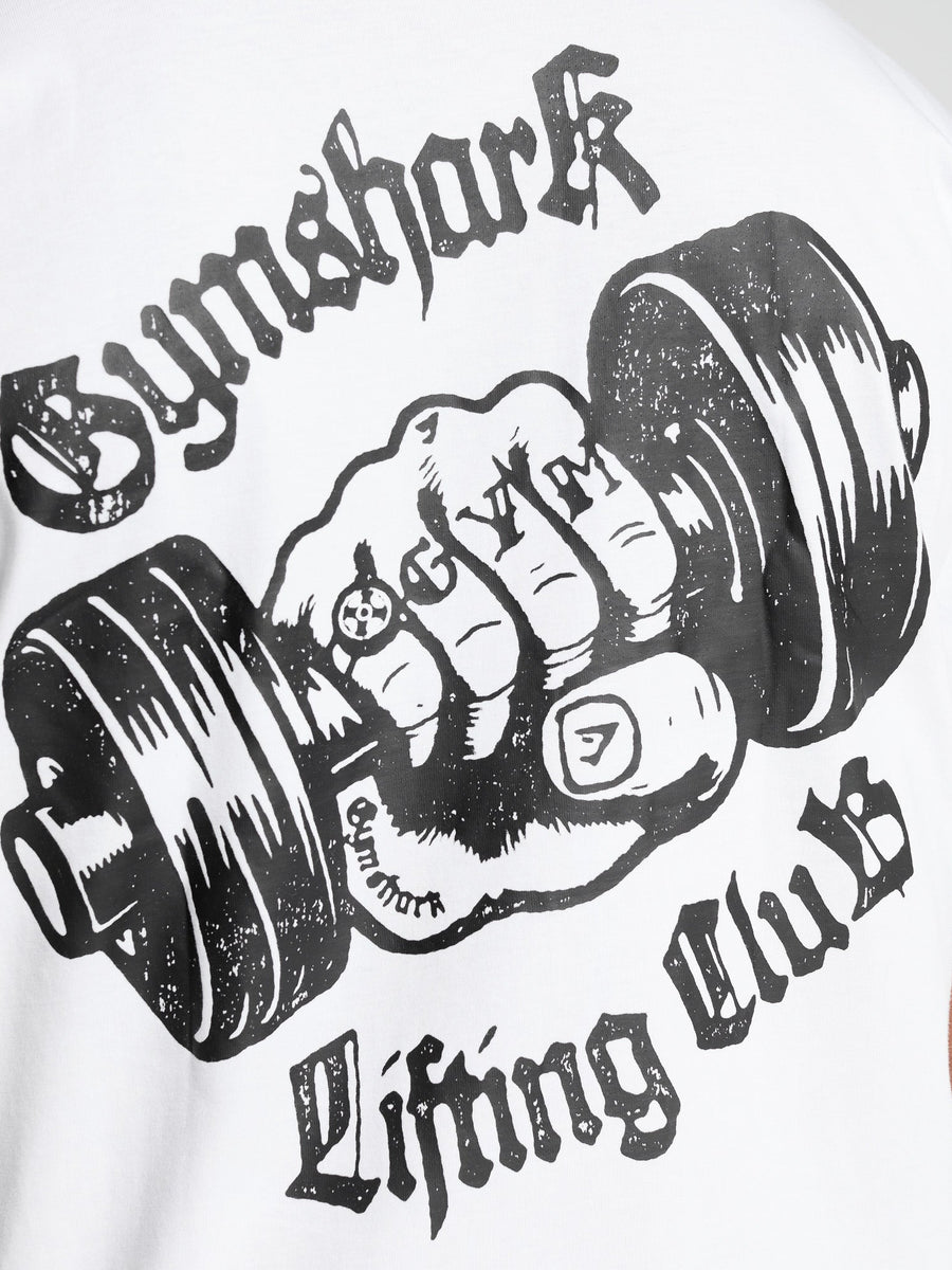 Gymshark Strength Dept Graphic T-Shirt — White — 6