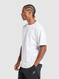 Gymshark British Lifting Goods Graphic T-Shirt — White — 3