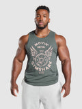 Gymshark Movin' Metal Graphic Tank — Slate Teal — 1