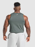 Gymshark Movin' Metal Graphic Tank — Slate Teal — 2
