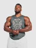 Gymshark Movin' Metal Graphic Tank — Slate Teal — 5