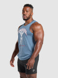 Gymshark Build Your Legacy Graphic Tank — Faded Blue — 3