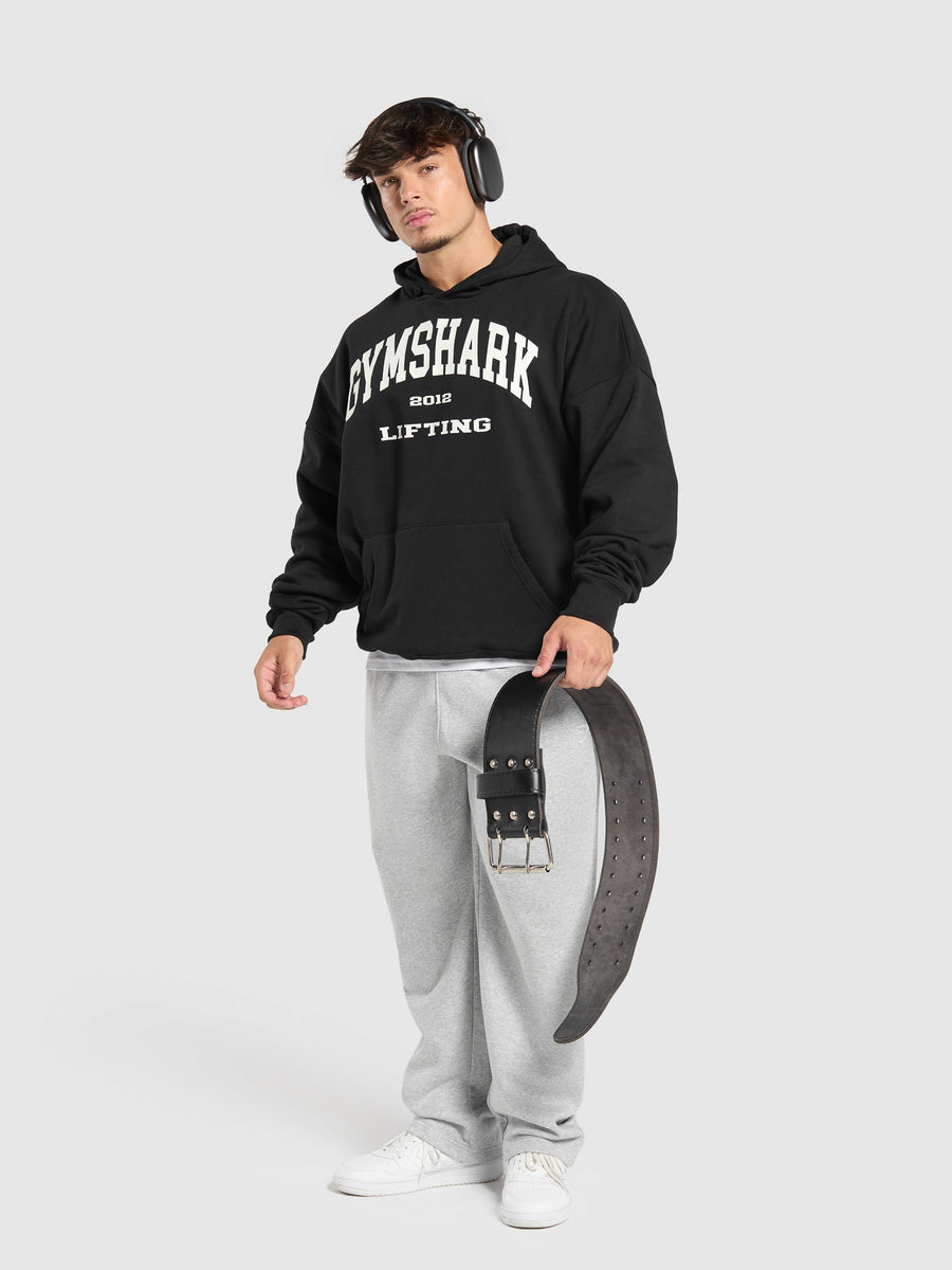Gymshark 2012 Lifting Hoodie — Black — 4