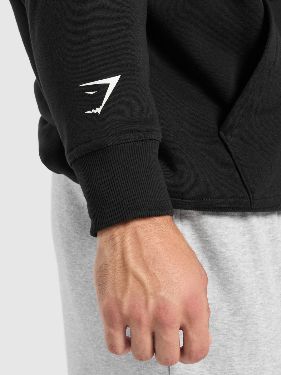 Gymshark 2012 Lifting Hoodie — Black — 7