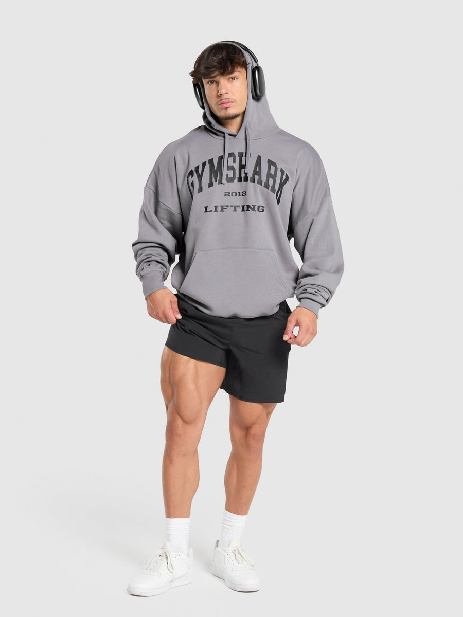 Gymshark 2012 Lifting Hoodie — Medium Grey — 4