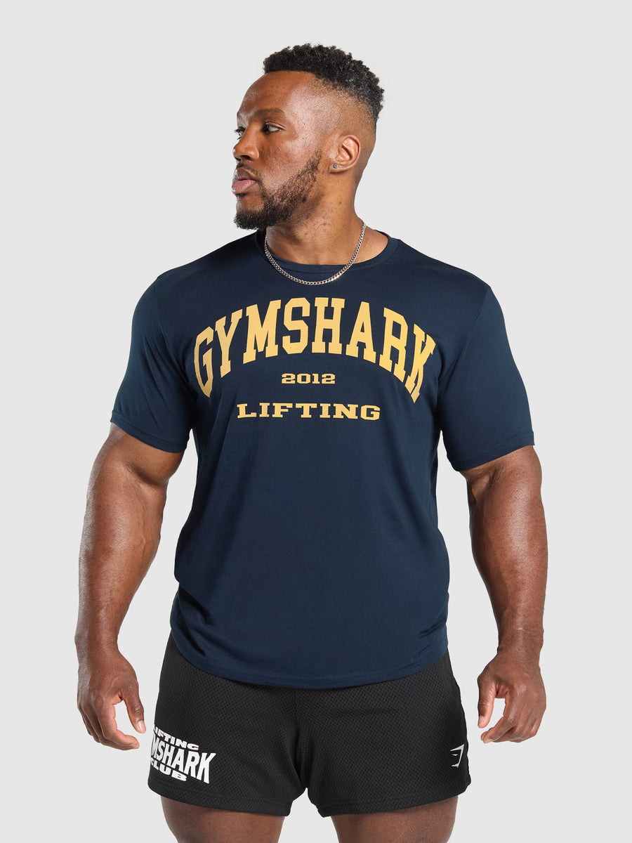 Gymshark 2012 Lifting T-Shirt — Navy — 1