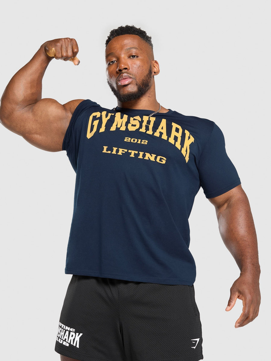 Gymshark 2012 Lifting T-Shirt — Navy — 5