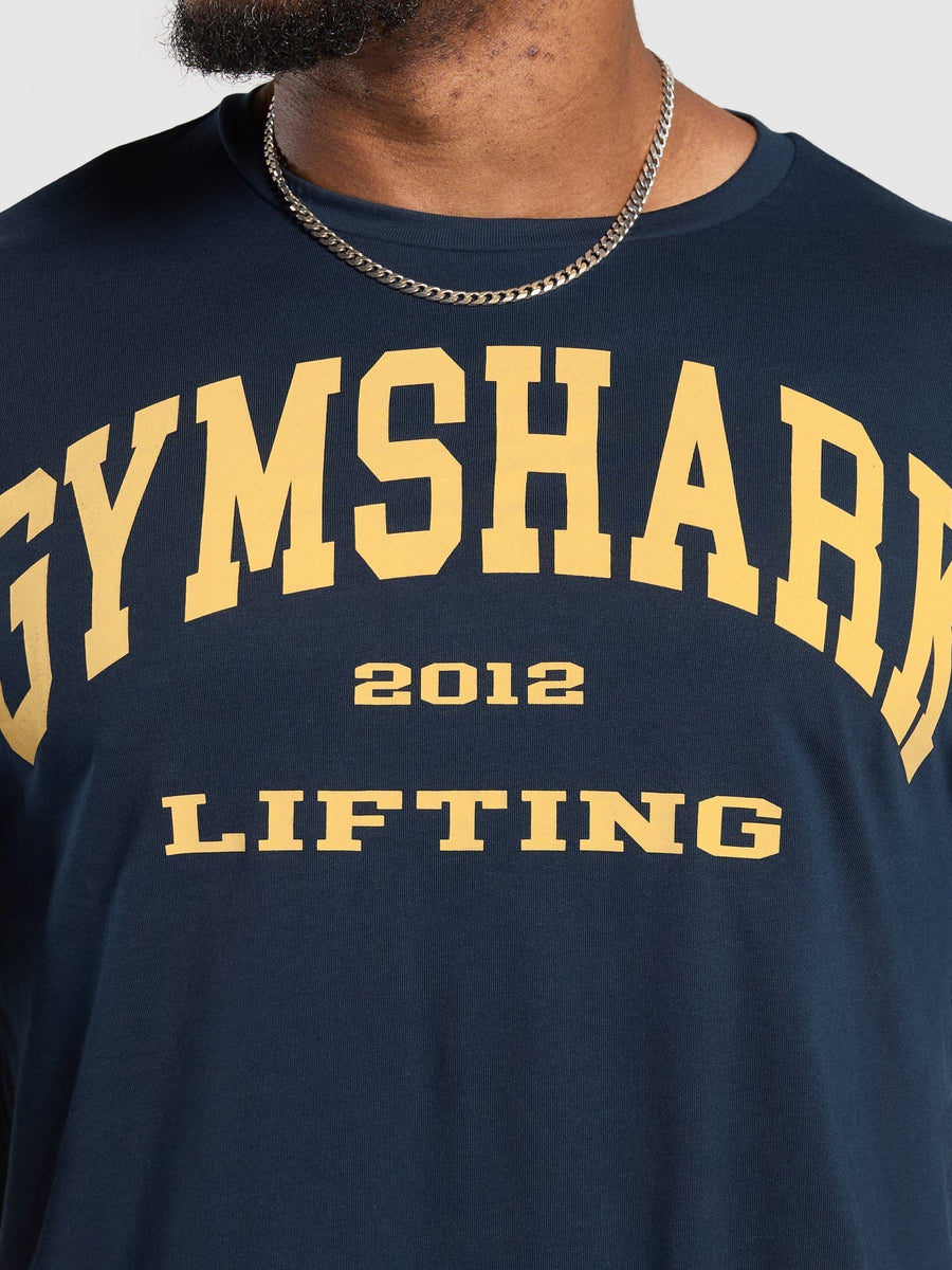 Gymshark 2012 Lifting T-Shirt — Navy — 6