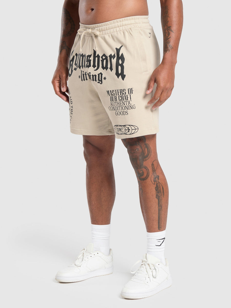 Gymshark Masters of Our Craft Graphic Short — Pebble Grey — 3