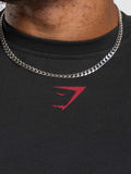 Gymshark Lifting Club T-Shirt — Black/Conditioning Red — 7